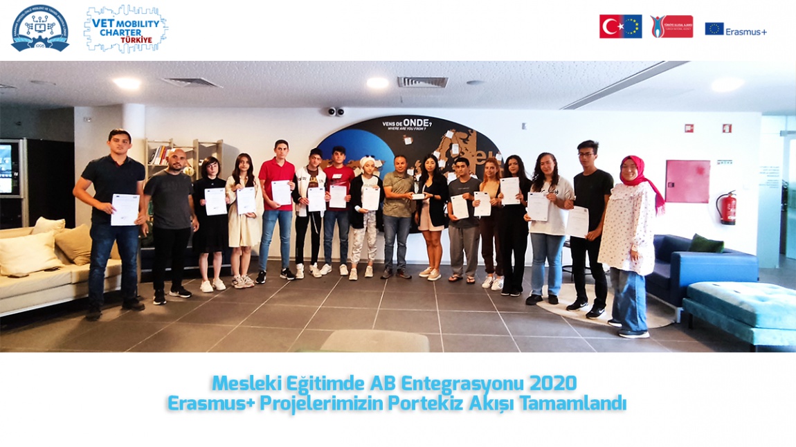 Öğrencileri Portekizdeki Erasmus+ Stajlarını Tamamladılar